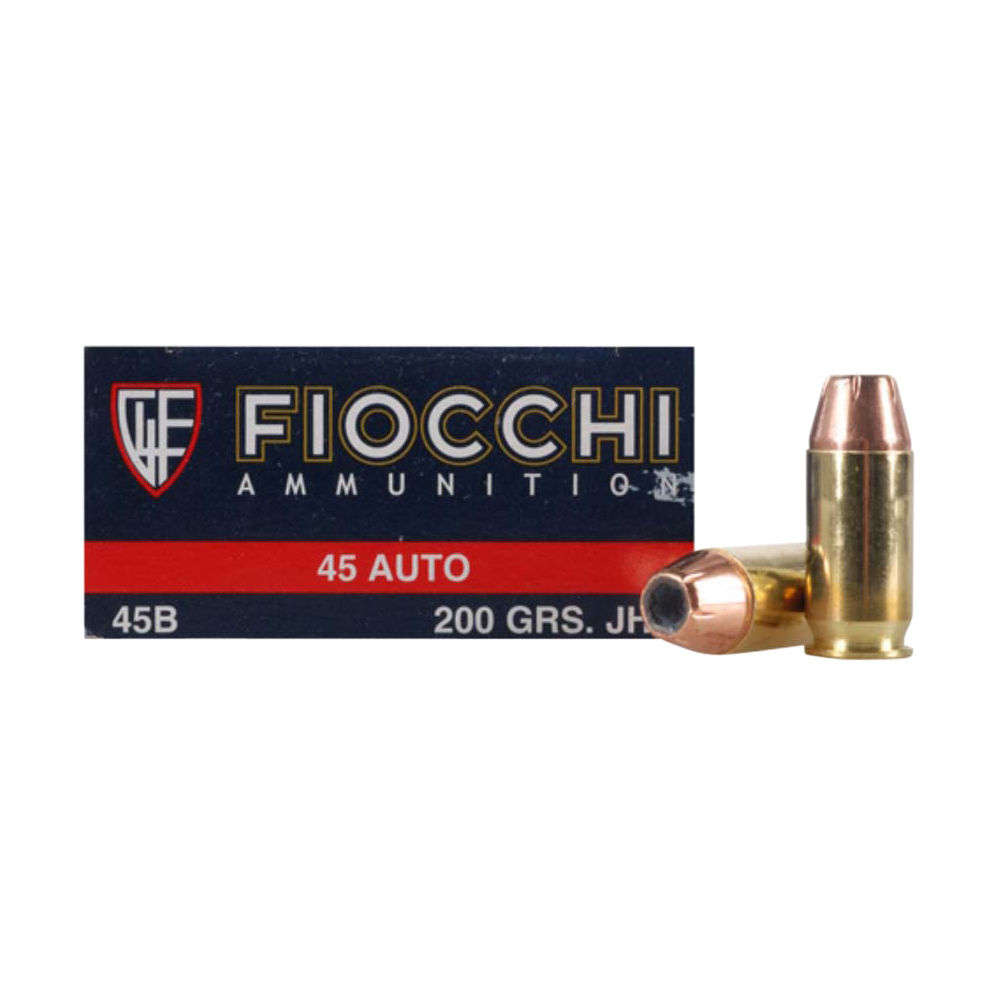 Ammunition Fiocchi Ammunition 4.50" 45ACP AMMO SD 45 AUTO 200GR JHP 50RD